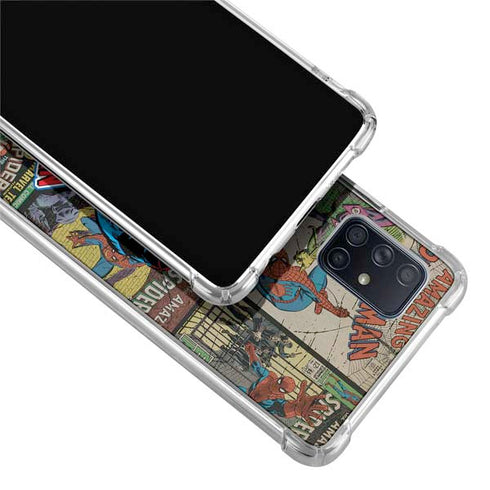 Marvel Classic Comics Amazing Spider-Man Collage Galaxy A71 5G Clear Case