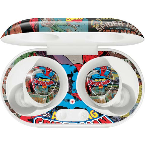 Marvel Classic Comics Amazing Spider-Man Collage Galaxy Buds Plus Skin