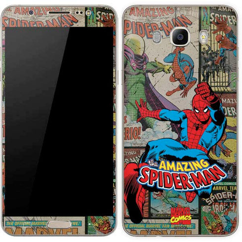 Marvel Classic Comics Amazing Spider-Man Collage Galaxy J7 Skin