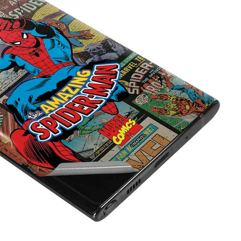 Marvel Classic Comics Amazing Spider-Man Collage Galaxy Note 10 Plus Skin