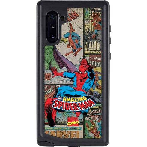Marvel Classic Comics Amazing Spider-Man Collage Galaxy Cases