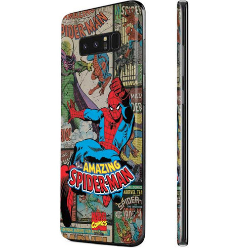 Marvel Classic Comics Amazing Spider-Man Collage Galaxy Note 8 Skin