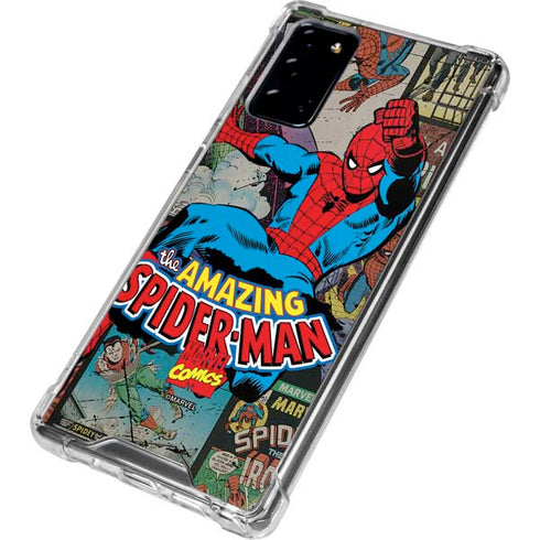 Marvel Classic Comics Amazing Spider-Man Collage Galaxy Note20 5G Clear Case