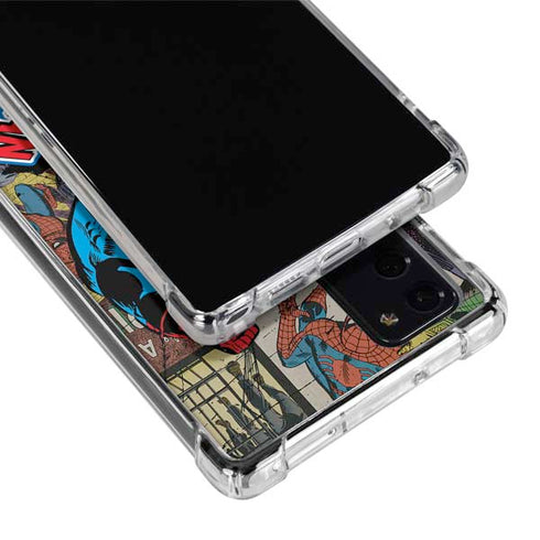 Marvel Classic Comics Amazing Spider-Man Collage Galaxy Note20 5G Clear Case