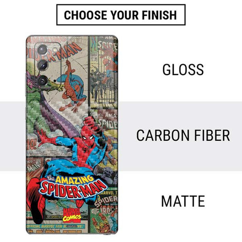 Marvel Classic Comics Amazing Spider-Man Collage Galaxy Note20 5G Skin