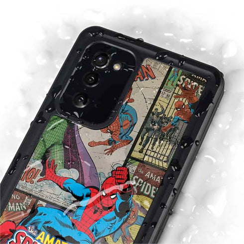 Marvel Classic Comics Amazing Spider-Man Collage Galaxy Note20 5G Waterproof Case