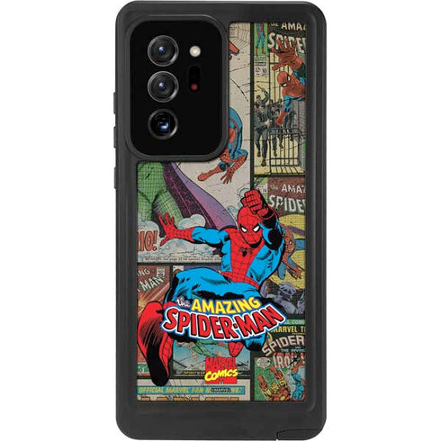 Marvel Classic Comics Amazing Spider-Man Collage Galaxy Note20 Ultra 5G Waterproof Case