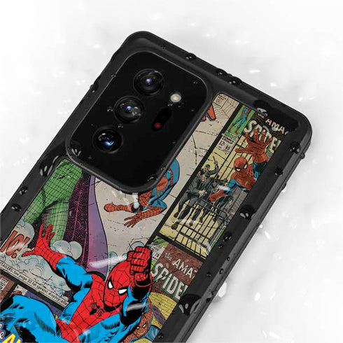 Marvel Classic Comics Amazing Spider-Man Collage Galaxy Note20 Ultra 5G Waterproof Case
