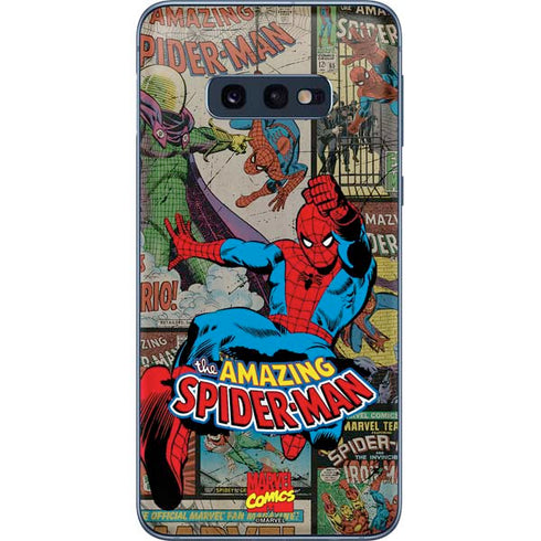 Marvel Classic Comics Amazing Spider-Man Collage Galaxy S10e Skin