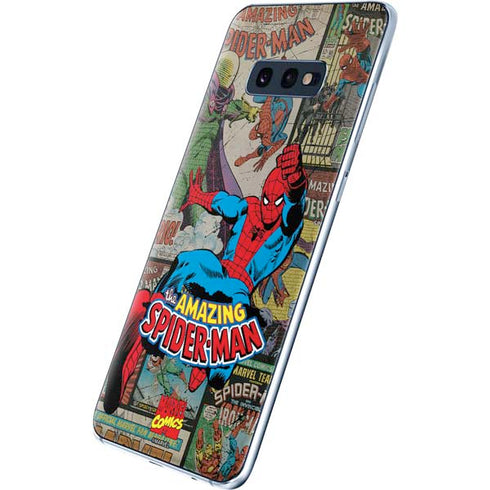 Marvel Classic Comics Amazing Spider-Man Collage Galaxy S10e Skin