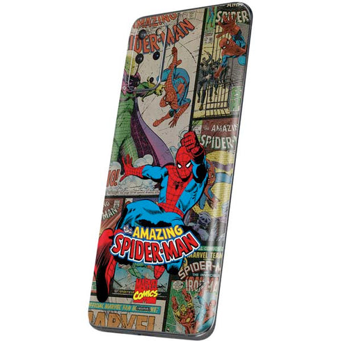 Marvel Classic Comics Amazing Spider-Man Collage Galaxy S20 Plus Skin
