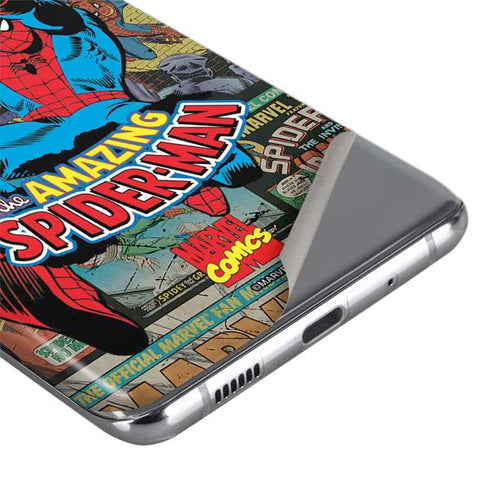 Marvel Classic Comics Amazing Spider-Man Collage Galaxy S20 Skin