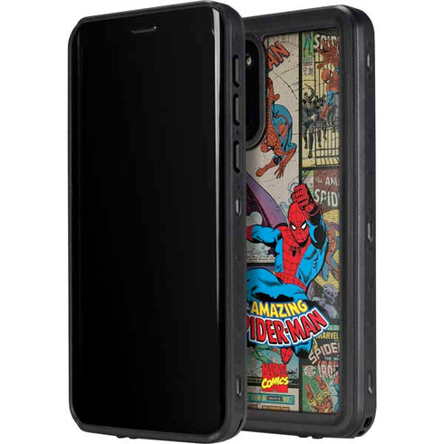 Marvel Classic Comics Amazing Spider-Man Collage Galaxy S20 Waterproof Case
