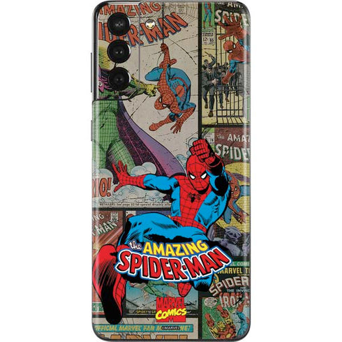 Marvel Classic Comics Amazing Spider-Man Collage Galaxy S21 Plus 5G Skin