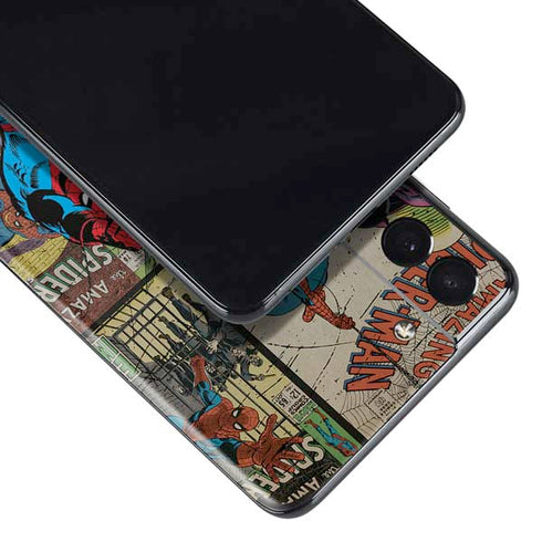 Marvel Classic Comics Amazing Spider-Man Collage Galaxy S21 Plus 5G Skin