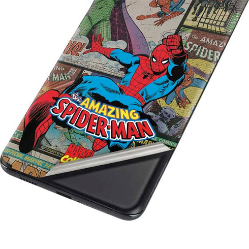 Marvel Classic Comics Amazing Spider-Man Collage Galaxy S21 Plus 5G Skin