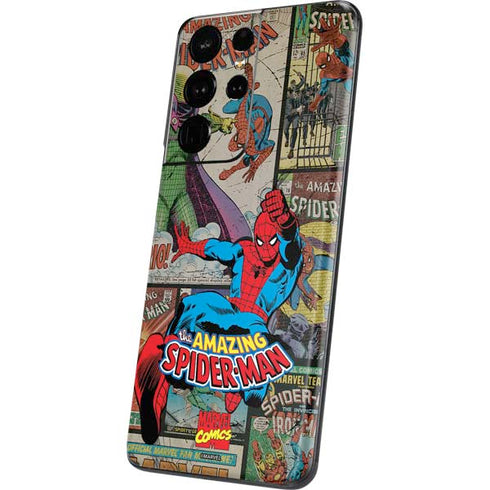 Marvel Classic Comics Amazing Spider-Man Collage Galaxy S21 Ultra 5G Skin