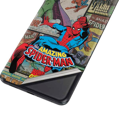 Marvel Classic Comics Amazing Spider-Man Collage Galaxy S21 Ultra 5G Skin