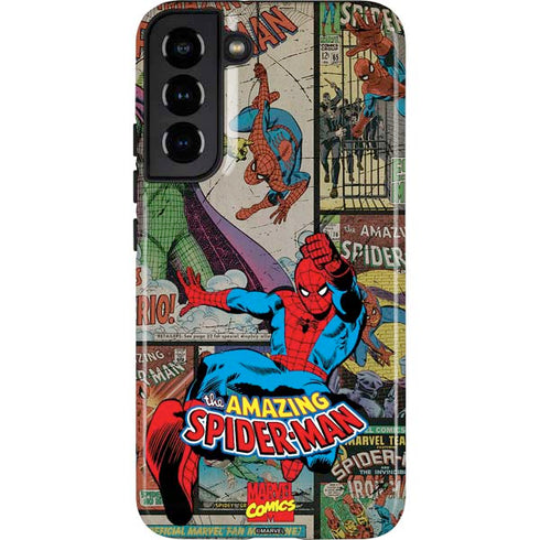 Marvel Classic Comics Amazing Spider-Man Collage Galaxy S22 Plus Pro Case