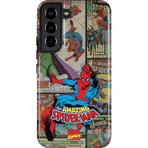 Marvel Classic Comics Amazing Spider-Man Collage Galaxy S22 Pro Case