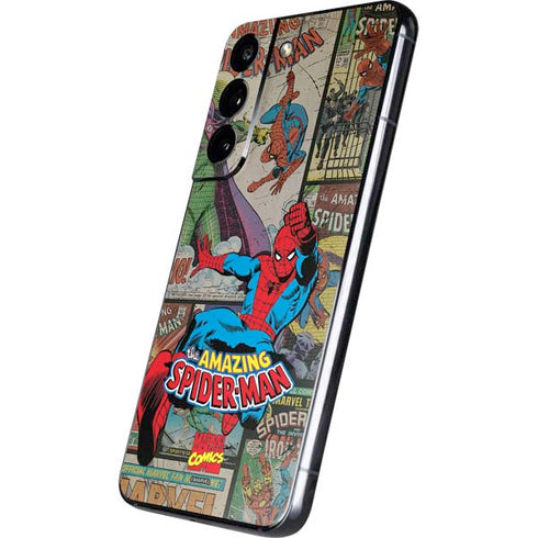 Marvel Classic Comics Amazing Spider-Man Collage Galaxy S22 Skin