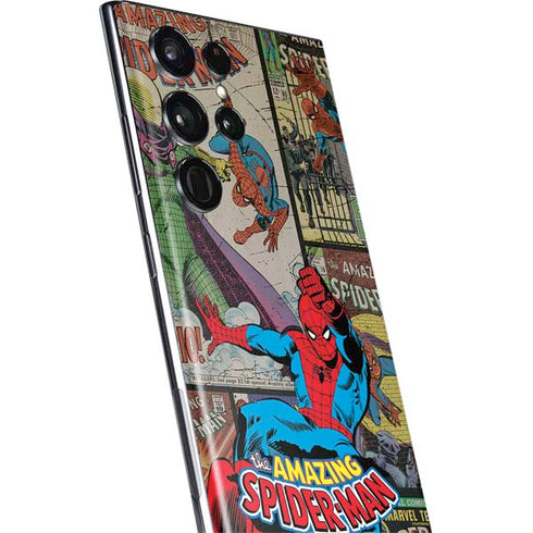 Marvel Classic Comics Amazing Spider-Man Collage Galaxy S22 Ultra Skin