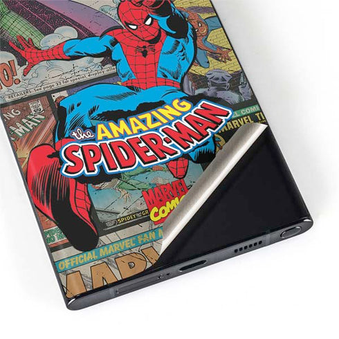 Marvel Classic Comics Amazing Spider-Man Collage Galaxy S22 Ultra Skin