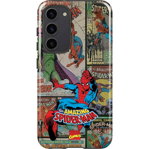 Marvel Classic Comics Amazing Spider-Man Collage Galaxy S23 Plus Pro Case