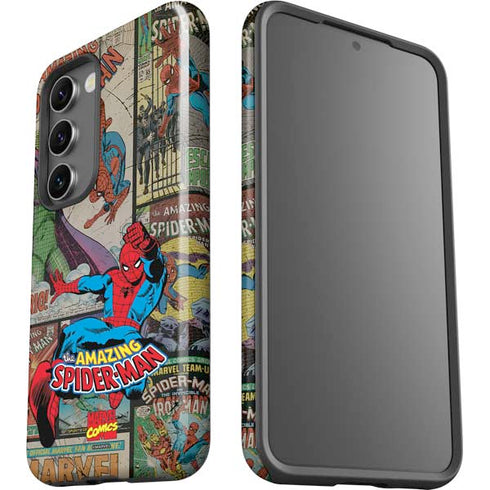 Marvel Classic Comics Amazing Spider-Man Collage Galaxy S23 Plus Pro Case