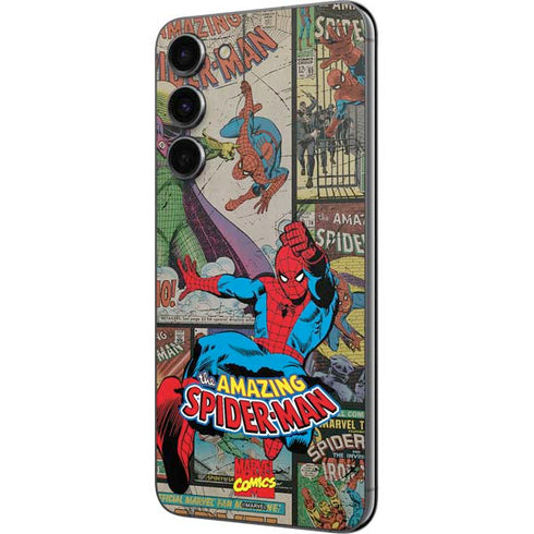Marvel Classic Comics Amazing Spider-Man Collage Galaxy S23 Plus Skin