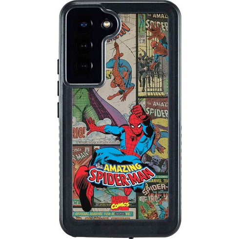 Marvel Classic Comics Amazing Spider-Man Collage Galaxy S23 Plus Waterproof Case