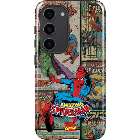 Marvel Classic Comics Amazing Spider-Man Collage Galaxy S23 Pro Case