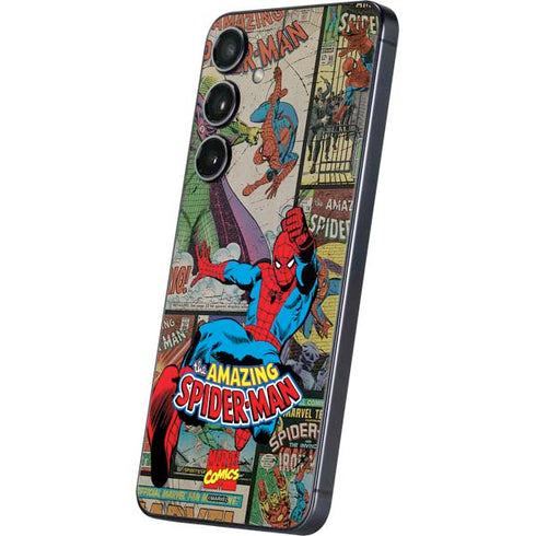 Marvel Classic Comics Amazing Spider-Man Collage Galaxy S24 Skin