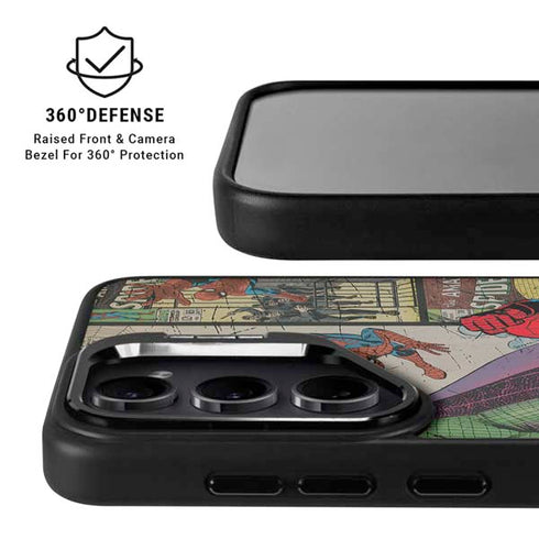 Marvel Classic Comics Amazing Spider-Man Collage Galaxy S24 Ultra Kickstand Case