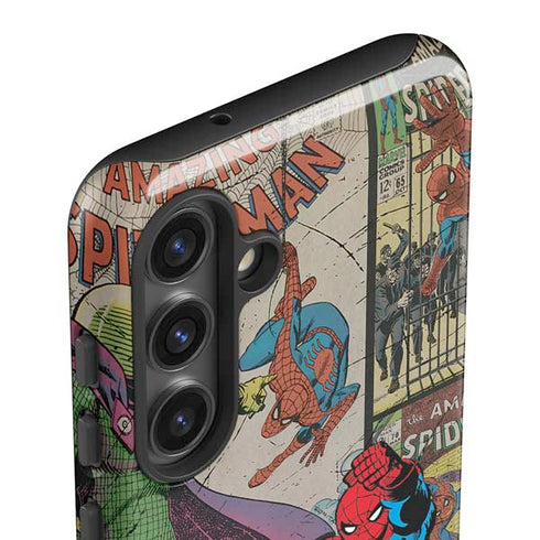 Marvel Classic Comics Amazing Spider-Man Collage Galaxy S25 Plus Impact Case