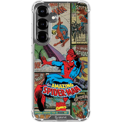 Marvel Classic Comics Amazing Spider-Man Collage Galaxy S26 Plus Clear Case
