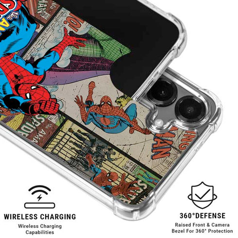 Marvel Classic Comics Amazing Spider-Man Collage Galaxy S26 Plus Clear Case