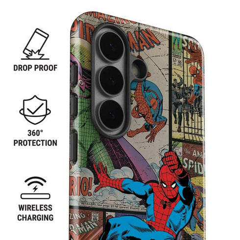 Marvel Classic Comics Amazing Spider-Man Collage Galaxy S26 Plus Impact Case