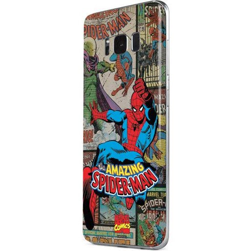 Marvel Classic Comics Amazing Spider-Man Collage Galaxy S8 Skin