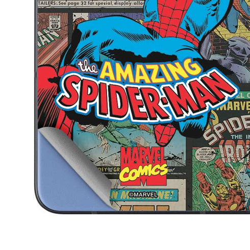 Marvel Classic Comics Amazing Spider-Man Collage Galaxy Z Fold5 5G Skin
