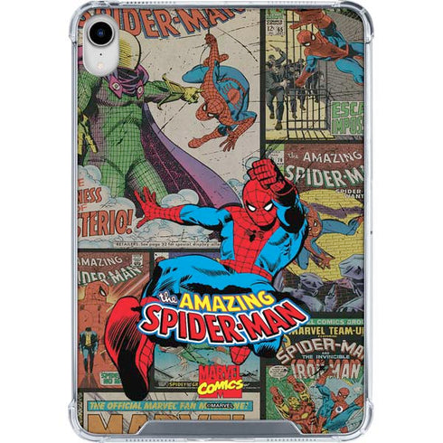 Marvel Classic Comics Amazing Spider-Man Collage iPad 11th Gen (2025) Clear Case