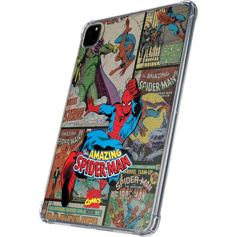 Marvel Classic Comics Amazing Spider-Man Collage iPad Pro 11in (2024) Clear Case