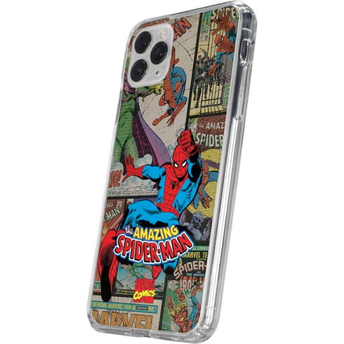 Marvel Classic Comics Amazing Spider-Man Collage iPhone 11 Pro Clear Case