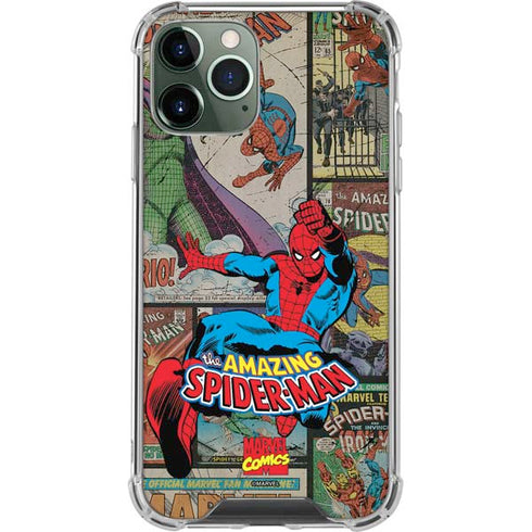 Marvel Classic Comics Amazing Spider-Man Collage iPhone 11 Pro Max Clear Case
