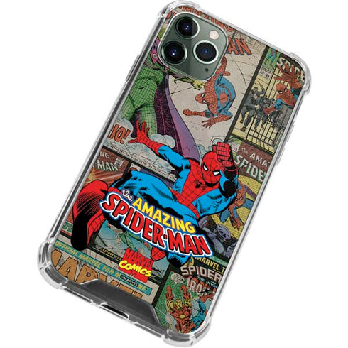 Marvel Classic Comics Amazing Spider-Man Collage iPhone 11 Pro Max Clear Case