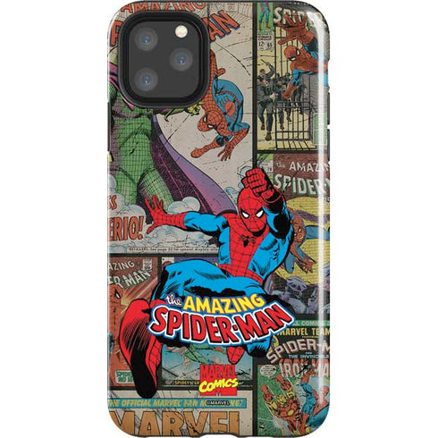 Marvel Classic Comics Amazing Spider-Man Collage iPhone 11 Pro Max Impact Case