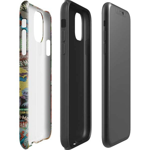 Marvel Classic Comics Amazing Spider-Man Collage iPhone 11 Pro Max Impact Case