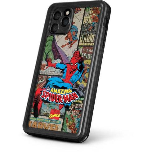 Marvel Classic Comics Amazing Spider-Man Collage iPhone 11 Pro Max Waterproof Case