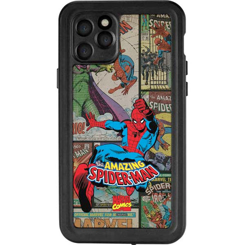 Marvel Classic Comics Amazing Spider-Man Collage iPhone 11 Pro Waterproof Case