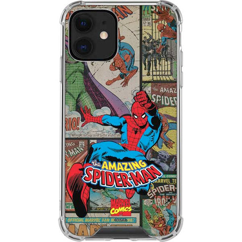 Marvel Classic Comics Amazing Spider-Man Collage iPhone 12 Clear Case